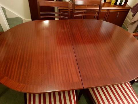 as new Regency table and 6 chairs