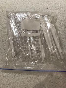 Large bag of usused plastic knives