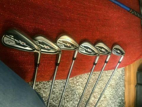 Callaway xr irons 5-pw + Cleveland56 degree wedge