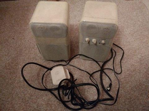 Stereo Speakers Mains Powered for PC / Games Console / Phone / Media Player