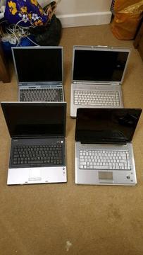 4 laptops