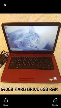 Dell Inspiron 15.6” widescreen 640gig