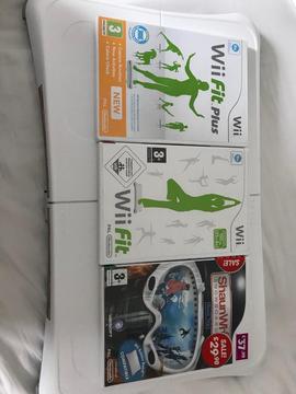Wii balance board and games