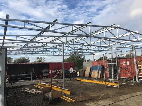Galvanised Barn Shed Workshop Roof Structure
