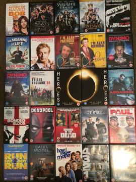 I am selling a good selection of dvds and boxsets all in good condition