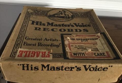 HMV genuine box with records