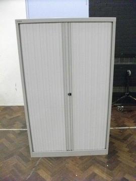 Metal Cabinet 2 roller doors . Brand - Harvey . Size : H=165cm , W=100cm , D=47cm