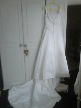 cream wedding dress