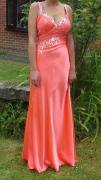 Coral Pink Prom Dress 8/10 WORN ONCE