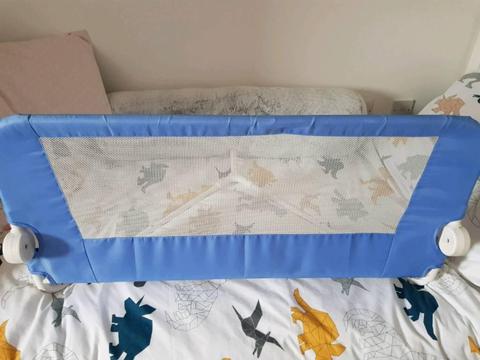 Mothercare blue bed guard
