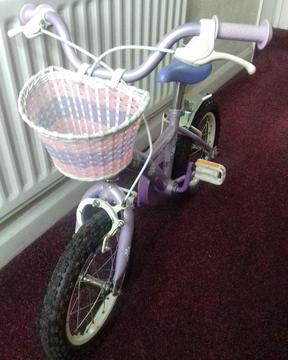 Lilac child's bicycle in great condition