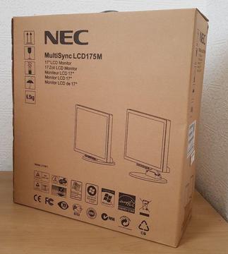 Brand new NEC Multisync LCD175M hd Monitor,Dvi,Vga,Bultin Speakers for PC Computer,CCTV etc