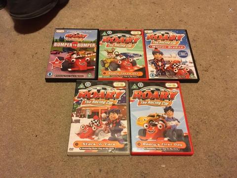 5 Roary the Racing Car DVDs