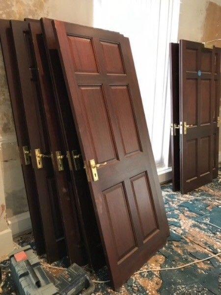 Free wood panelled fire doors
