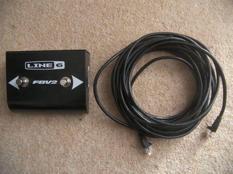 line6 / Line 6 FBV2 , 2-Way Foot Controller Amplifier Footswitch for POD / BASS POD , XT , XT Pro