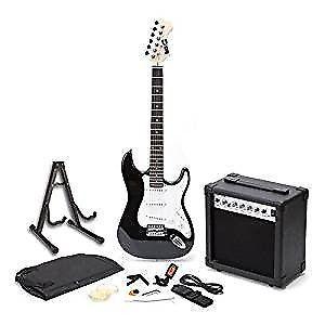 RockJam Electric Guitar Pack - Black