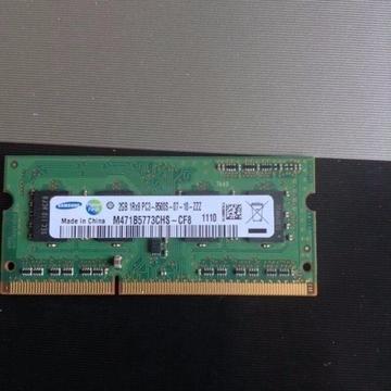 2 Gig (1 x 2 Gig ) stick of Samsung DDR3 laptop memory SODIM