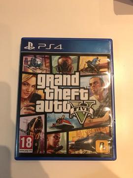 PS4 game GTA 5 mint condition works perfect