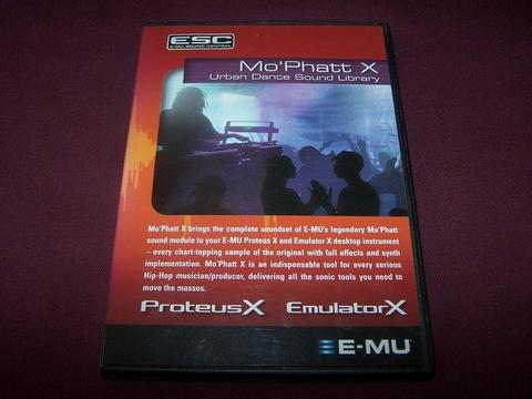 EMU , E-MU Mo' Phatt X ESC Sound Library DVD / Brand NEW !