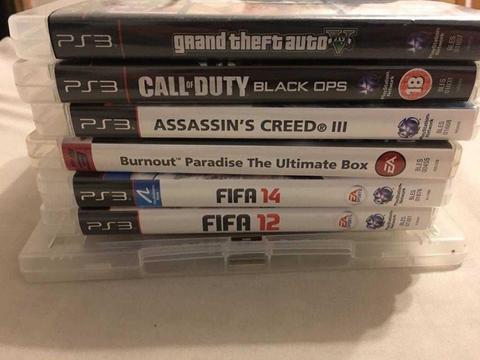 7 PS3 games for sale (see pictures)