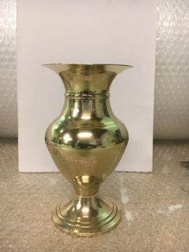 Antique brass vase 16cm