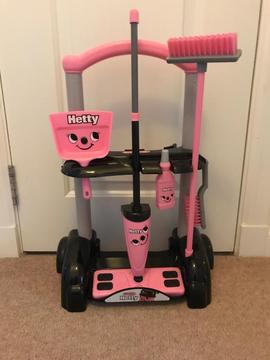 Hetty Cleaning Trolley Toy - brush dustpan mop etc