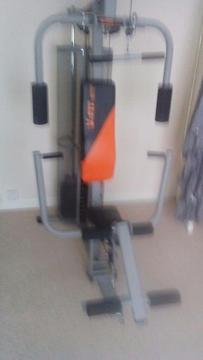 Multigym compact it in my livingroom good quality 80 kg machine bought from amazon