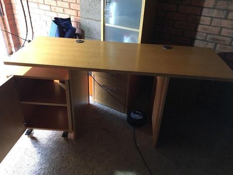 Solid wood office desk study desk