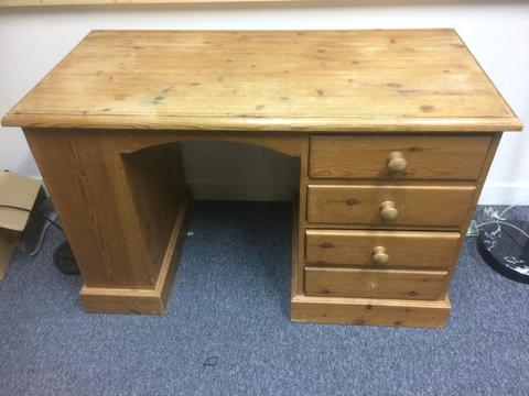 Solid pine desk