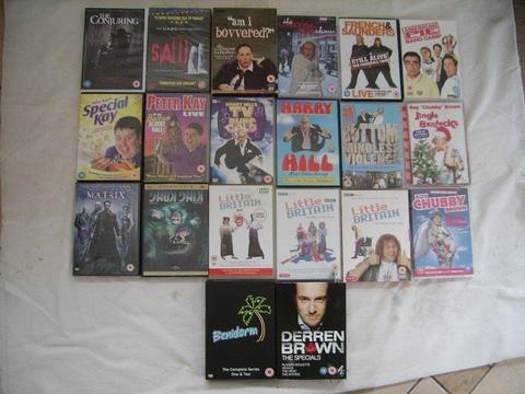 a selection of 20 DVD's FOR SALE (COMEDYS , TV SHOWS & FILMS)