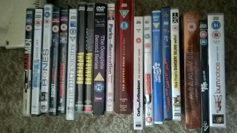 Large box of nearly 80 DVD Box-sets TV and film
