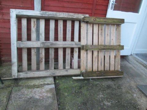 2 large pallets for firewood