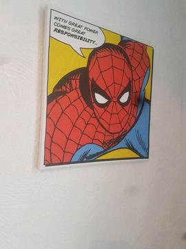Avengers canvases, boys bedroom