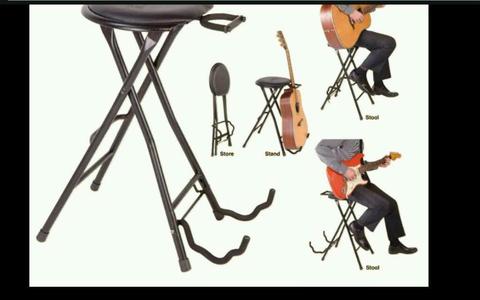 Kingsman guitarist dual stool / guitar stand