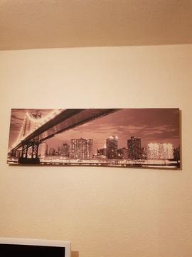 Large skyline canvas