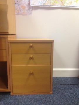 3 drawer desk side filing drawers - 3 available