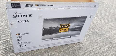 BRAND NEW BOXED SONY BRAVIA 43-inch SUPER SMART ULTRA SLIM 4K UHD HDR LED TV-KD43XE7073,Freeview HD