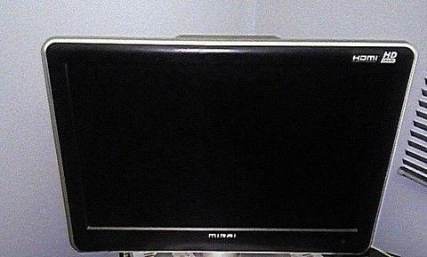 TV MIRAI 22 INCH LCD TV HD READY VGC PLUS NEW EXTERNAL POWER SUPPLY