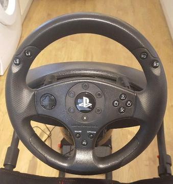 Thrustmaster T80 racing wheel and pedals