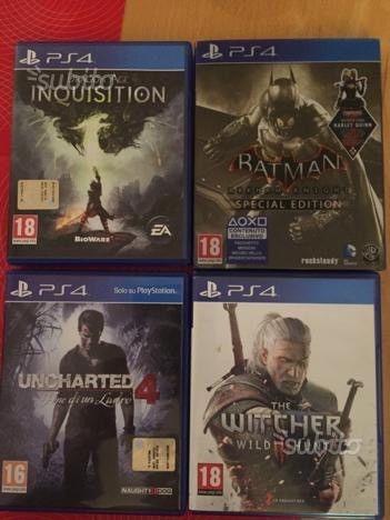 PS4 GAMES - Uncharted 4, The Witcher 3, Dragon age Inquisition, The Order, Batman Arkham Knight