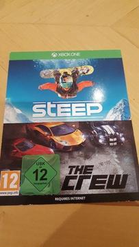 Steep & The Crew Xbox One Game Brand New Unscratched Download codes for two Games