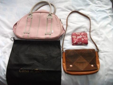 BAGS AND A PURSE