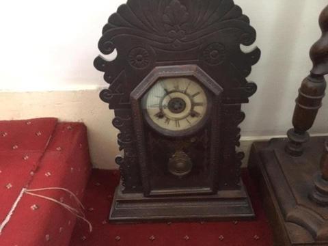 antique clock working