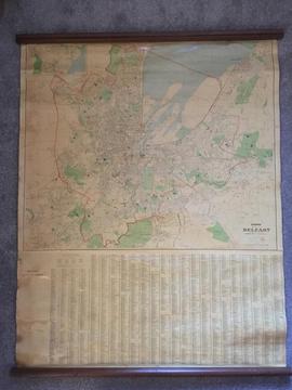 Vintage map of Belfast
