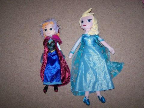 Disney Frozen Anna and Elsa dolls