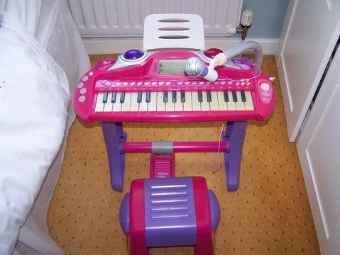 Early Learning Centre childs piano with stool