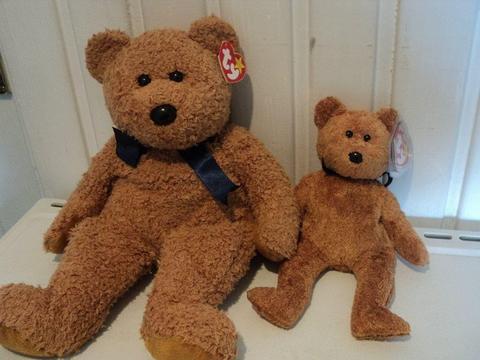 Ty 'Fuzz' beanie baby and buddy. New with tags