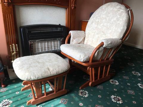 Dutailier Rocking Chair & Foot Stool