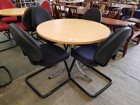 Meeting room table with 4 chairs