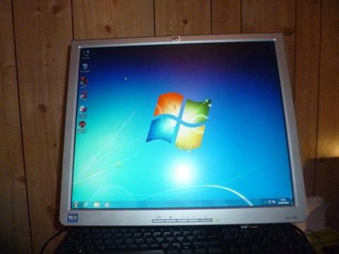 Dell Windows 7 Desktop PC & 17” Flat Screen Monitor